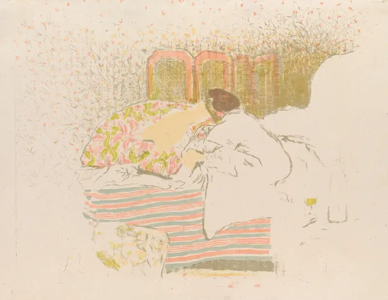 La naissance d’Annette av Édouard Vuillard