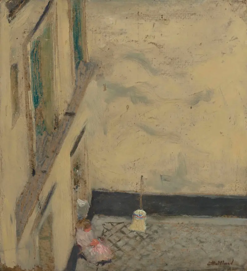 Le Balai dans la cour, 346 rue Saint-Honoré av Édouard Vuillard