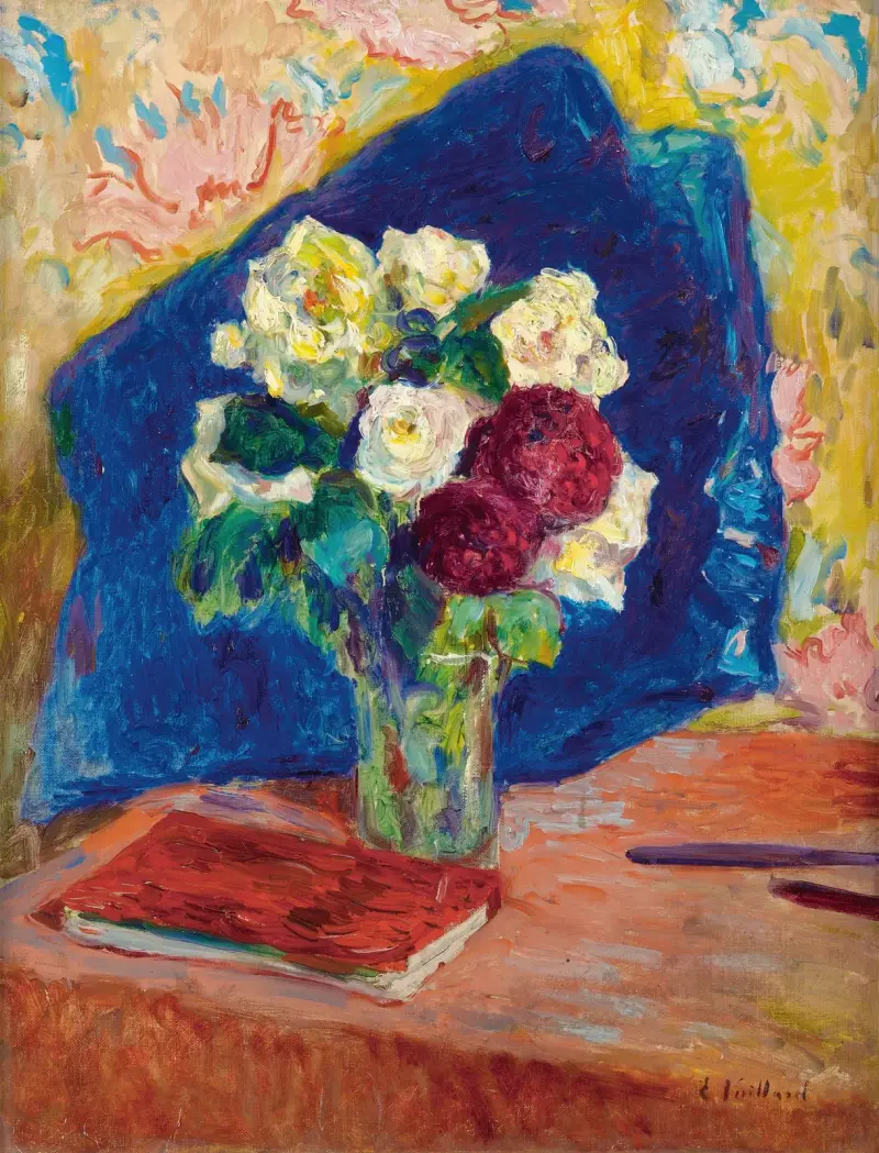 Le Bouquet Et Le Livre av Édouard Vuillard
