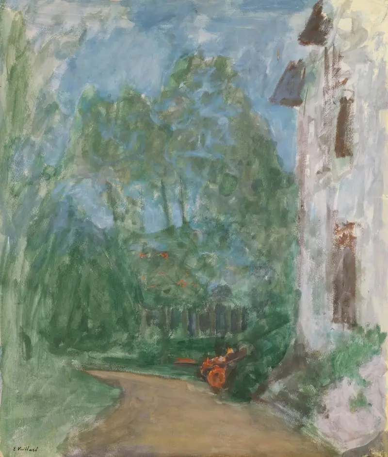 Der Weg vor dem Haus von Édouard Vuillard