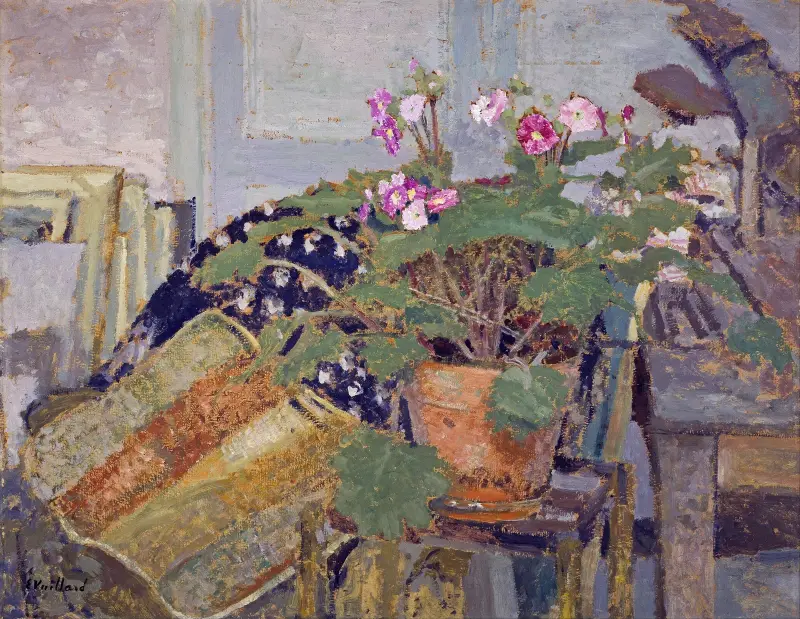 Le Pot de fleurs (Pot of Flowers) av Édouard Vuillard