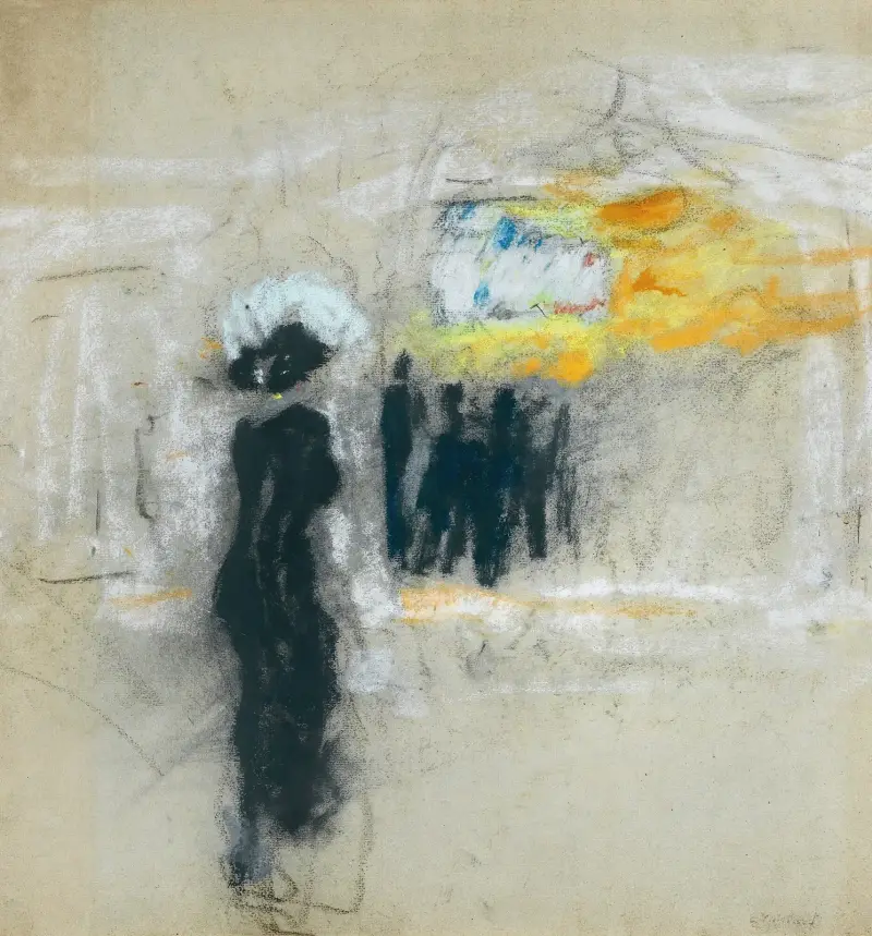 L’élégante Au Moulin Rouge av Édouard Vuillard