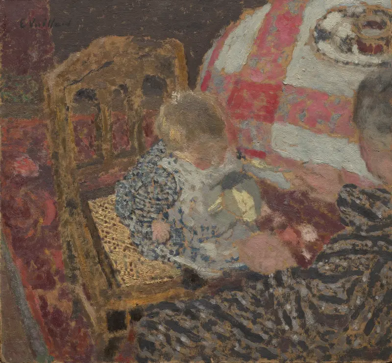 Mittagessen (Annette und ihre Großmutter) von Édouard Vuillard