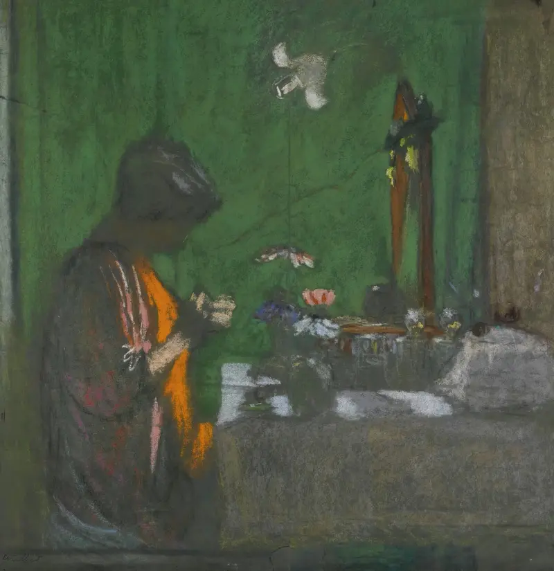 Madame Hessel À Son Cabinet De Toilette av Édouard Vuillard