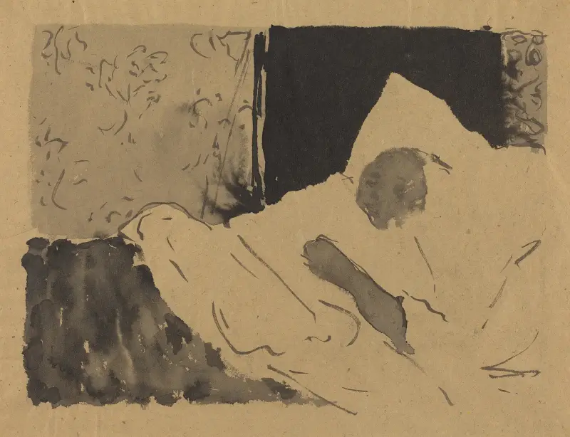 Madame V. Sleeping av Édouard Vuillard