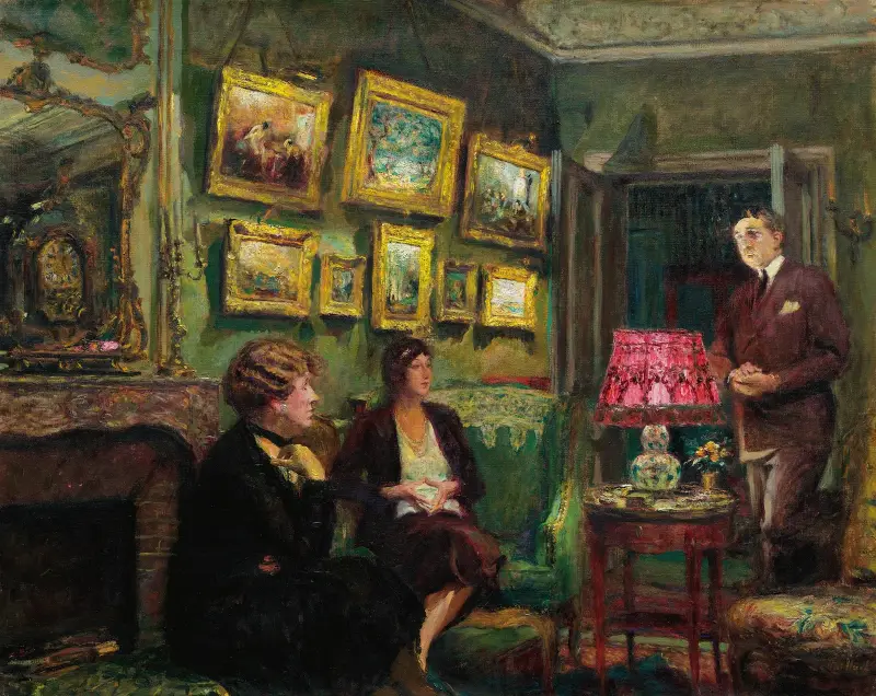 Mme Gillou Chez Elle (L’accord Parfait) av Édouard Vuillard