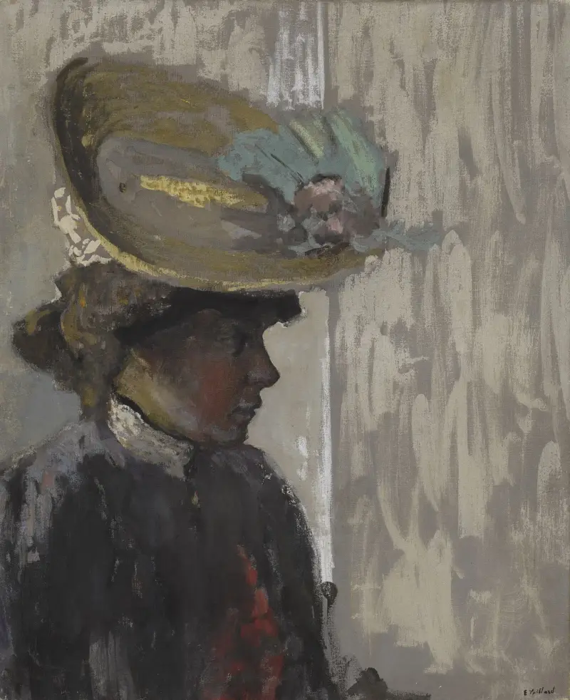 Modèle au grand chapeau av Édouard Vuillard