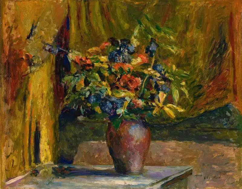 Pieds-D’alouette Et Géraniums av Édouard Vuillard