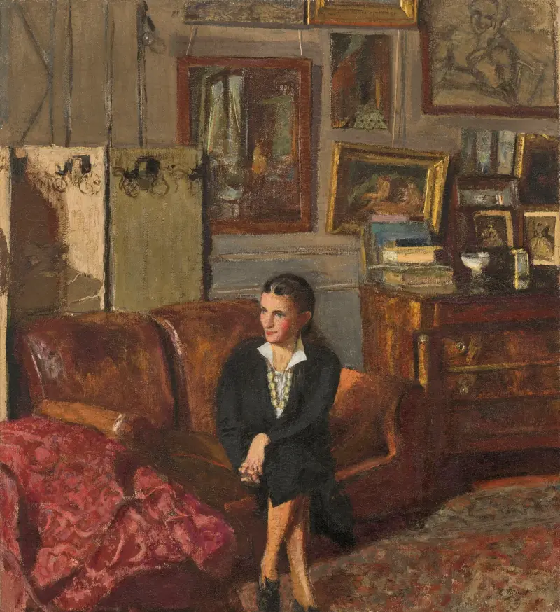 Portrait de Madame Jean-Henri Adam av Édouard Vuillard