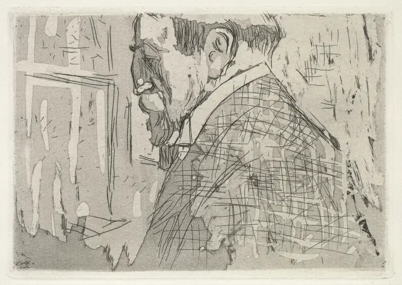 Portrait of Theo van Rysselberghe av Édouard Vuillard