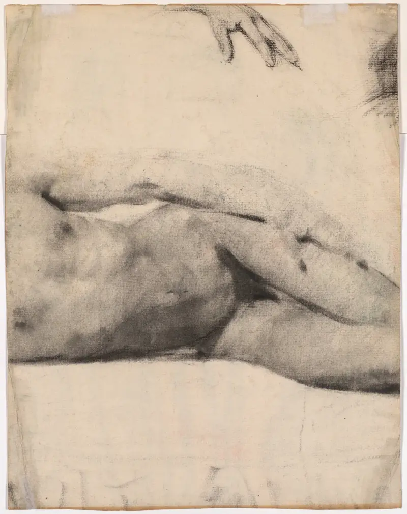 Reclining Male Nude av Édouard Vuillard