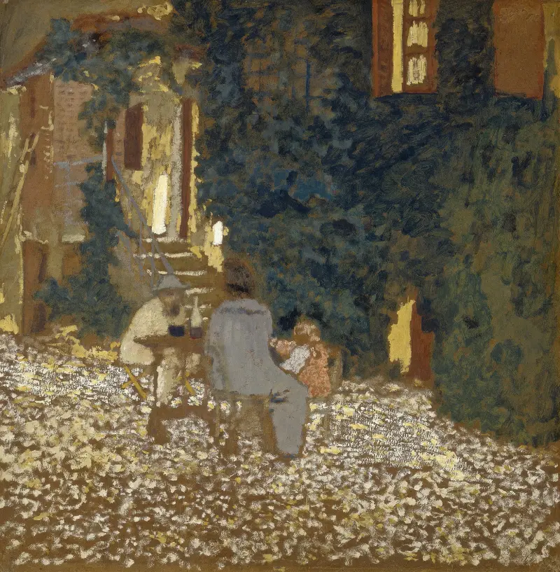 Repast in a Garden av Édouard Vuillard