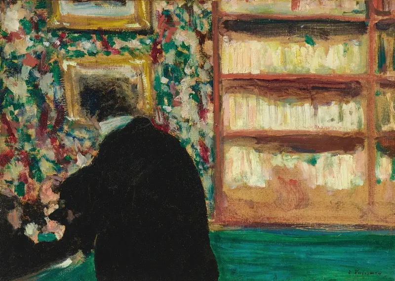 Thadée Natanson i sitt kontor på La Revue Blanche av Édouard Vuillard