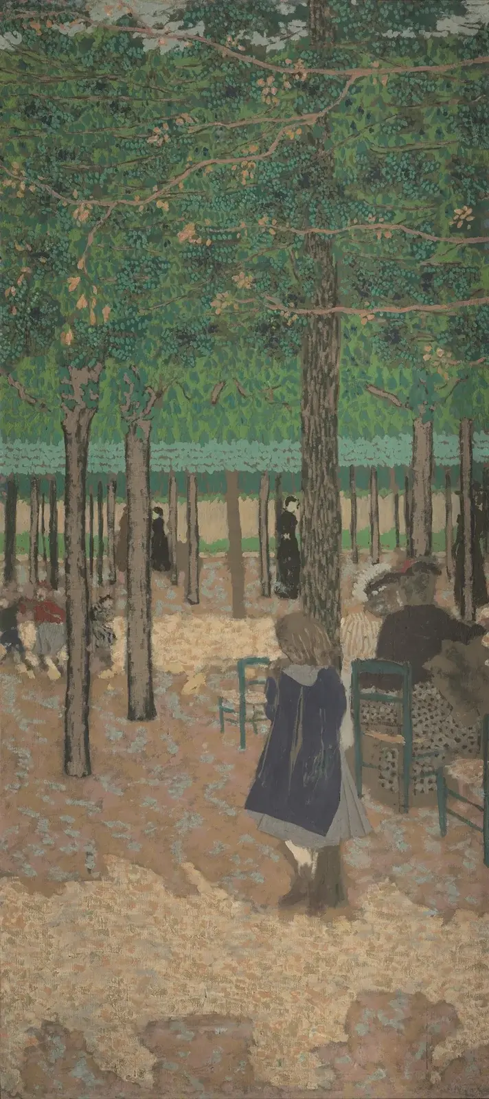 Unter den Bäumen (aus 'Die öffentlichen Gärten') von Édouard Vuillard
