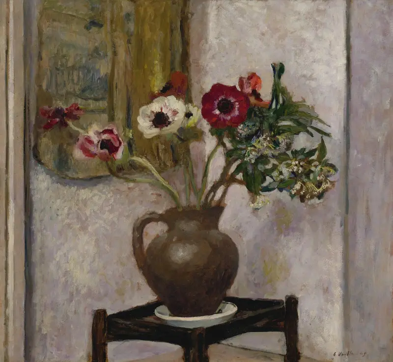 Wazon z anemonami, Édouard Vuillard