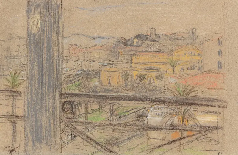 Vue du Suquet av Édouard Vuillard