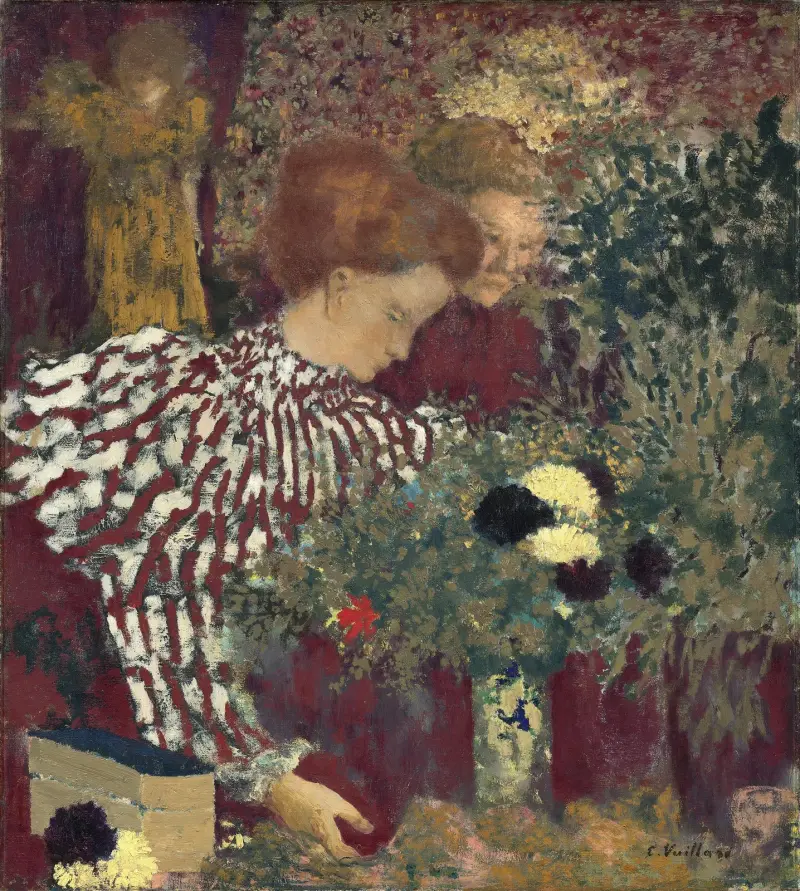 Woman in a Striped Dress av Édouard Vuillard