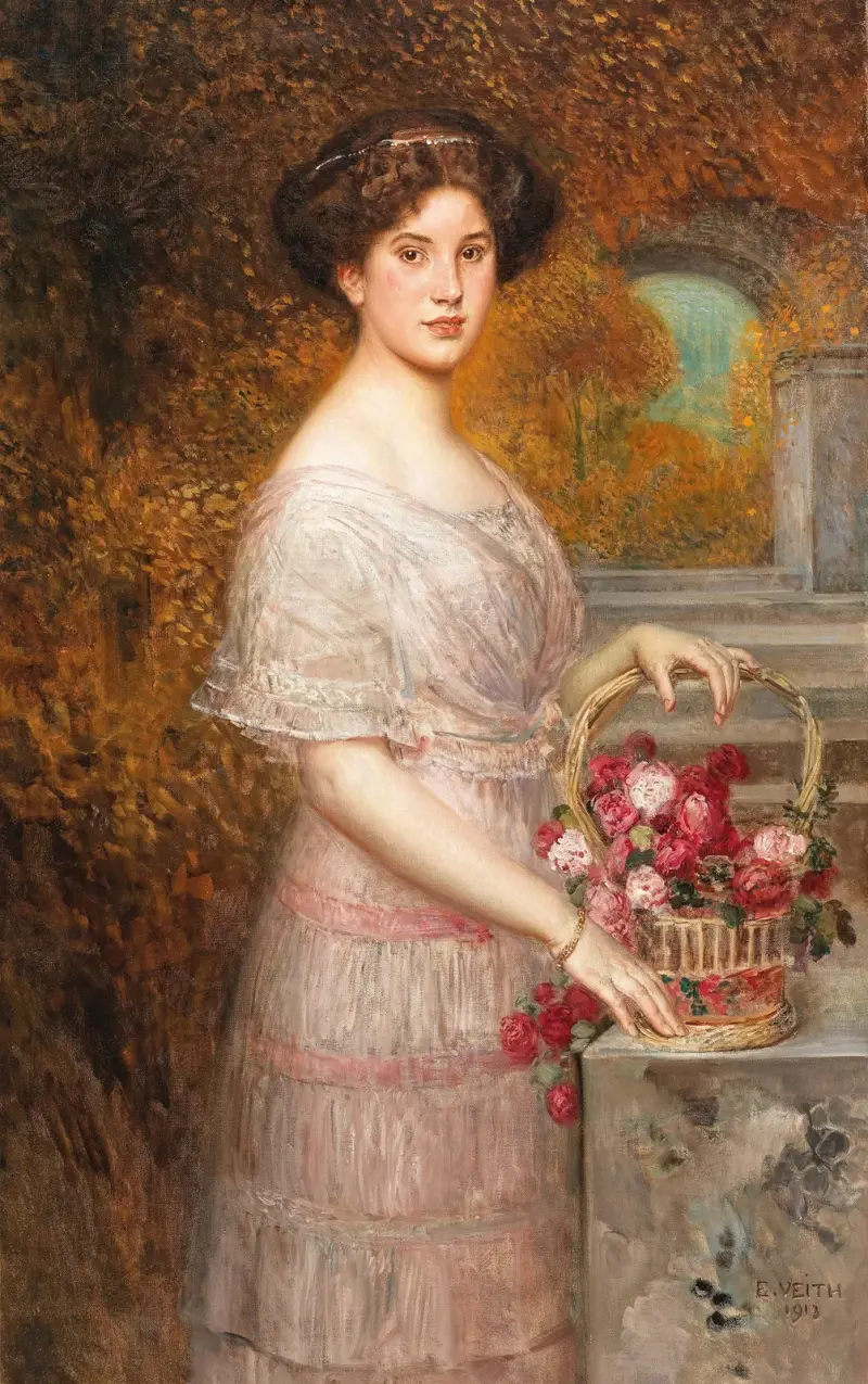 Porträt Annie Sussanka av Eduard Veith