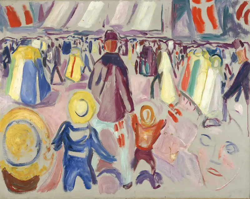 Der 17. Mai in einer kleinen norwegischen Stadt von Edvard Munch