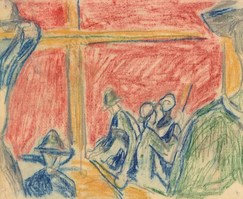 Dělnická scéna, Edvard Munch