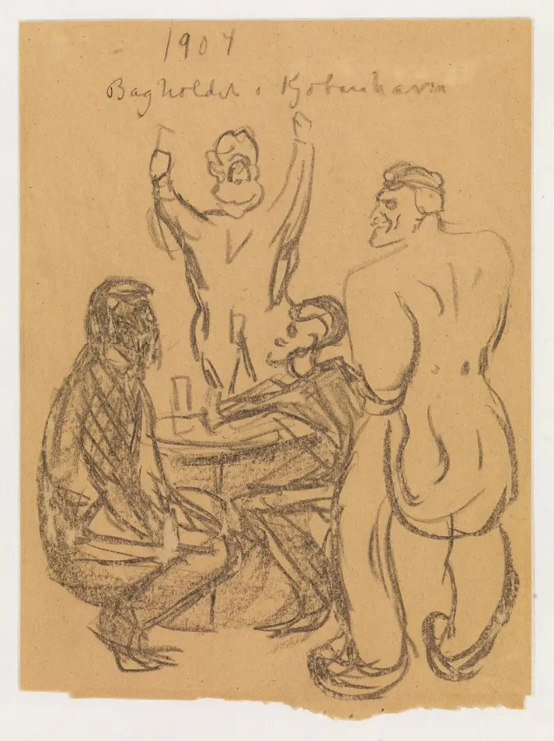 Bagholdet i København av Edvard Munch