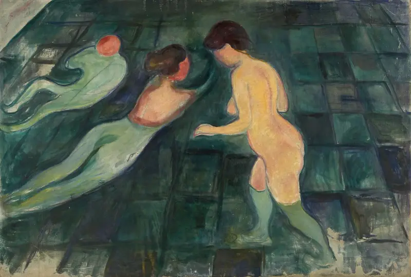 Kąpiące się kobiety, 1896, Edvard Munch