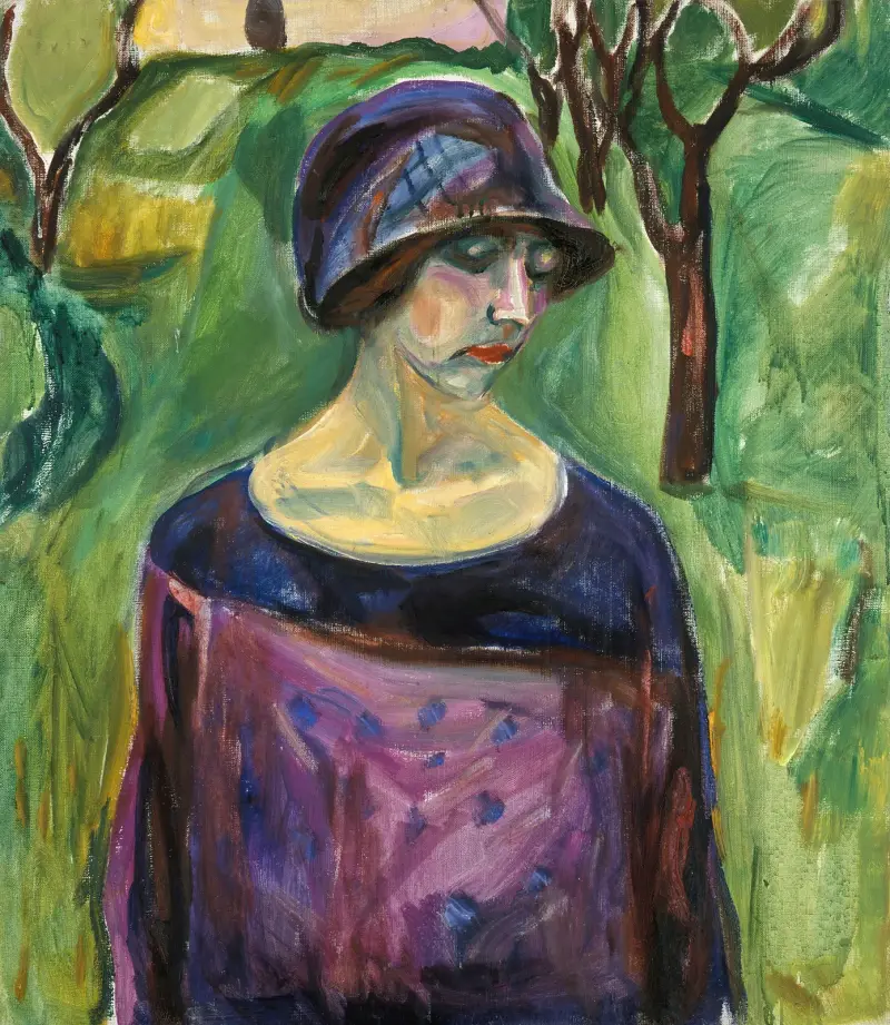 Birgit Prestøe v zahradě, Edvard Munch