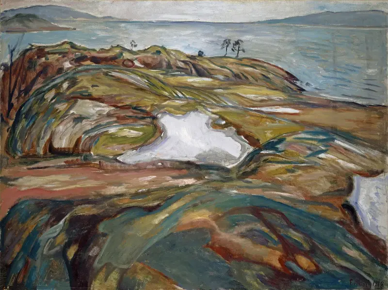 Pejzaż nadmorski, Edvard Munch