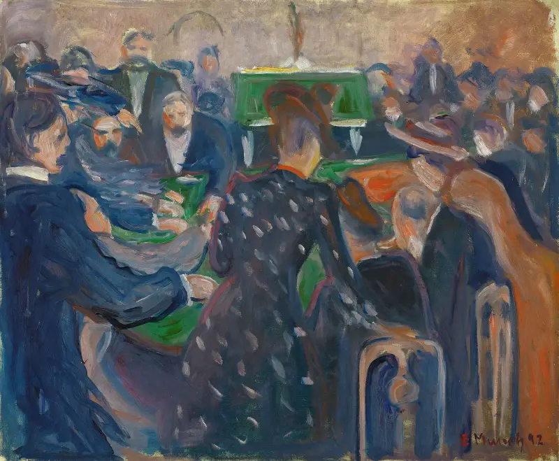 Hráči v Monte Carlu, Edvard Munch