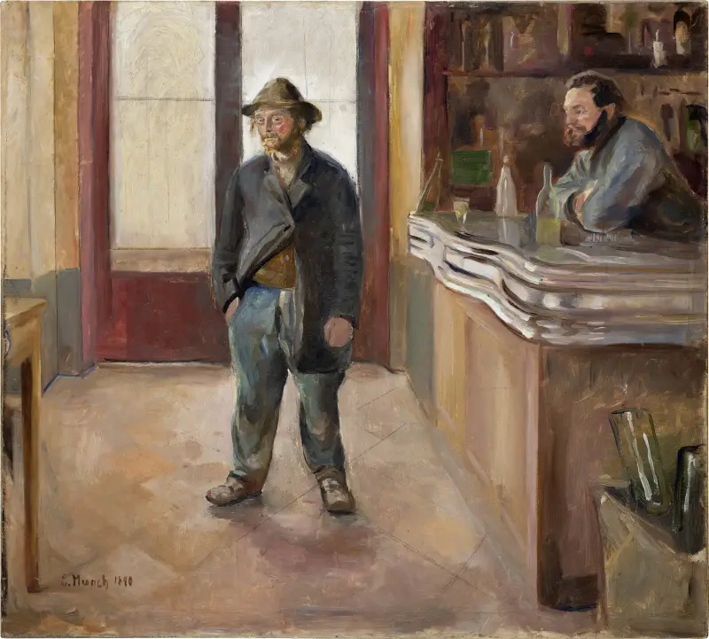 V hostinci, Edvard Munch