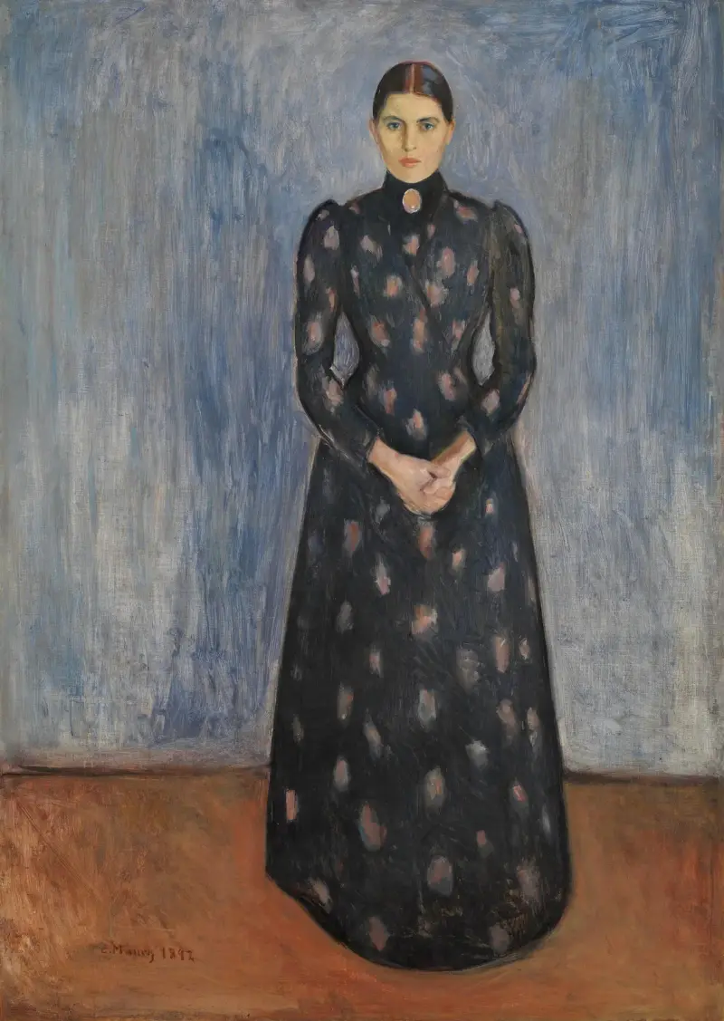 Inger w czerni i fiolecie, Edvard Munch