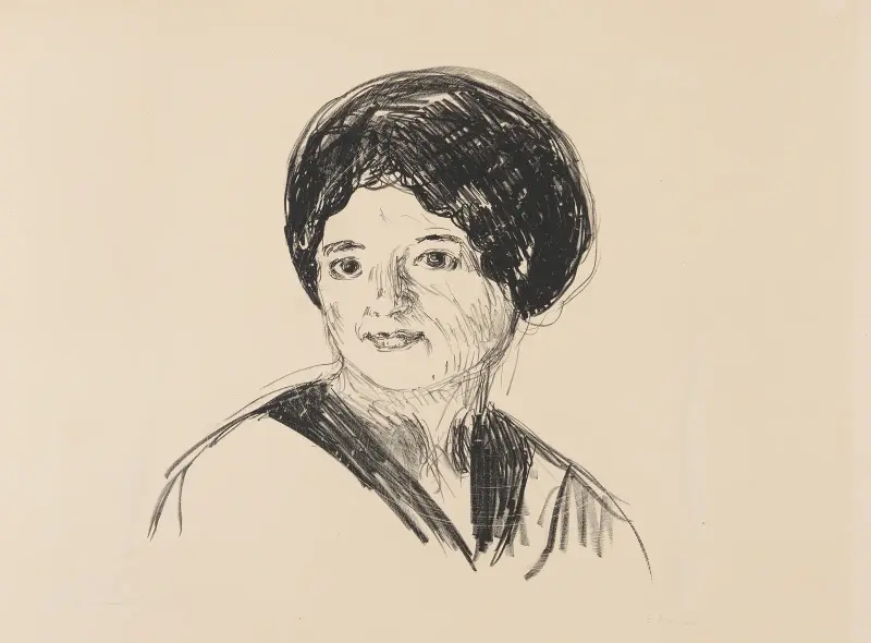 Mladá žena, Edvard Munch