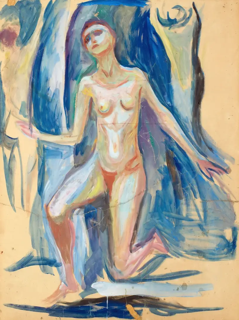 Kniende Frauenfigur von Edvard Munch