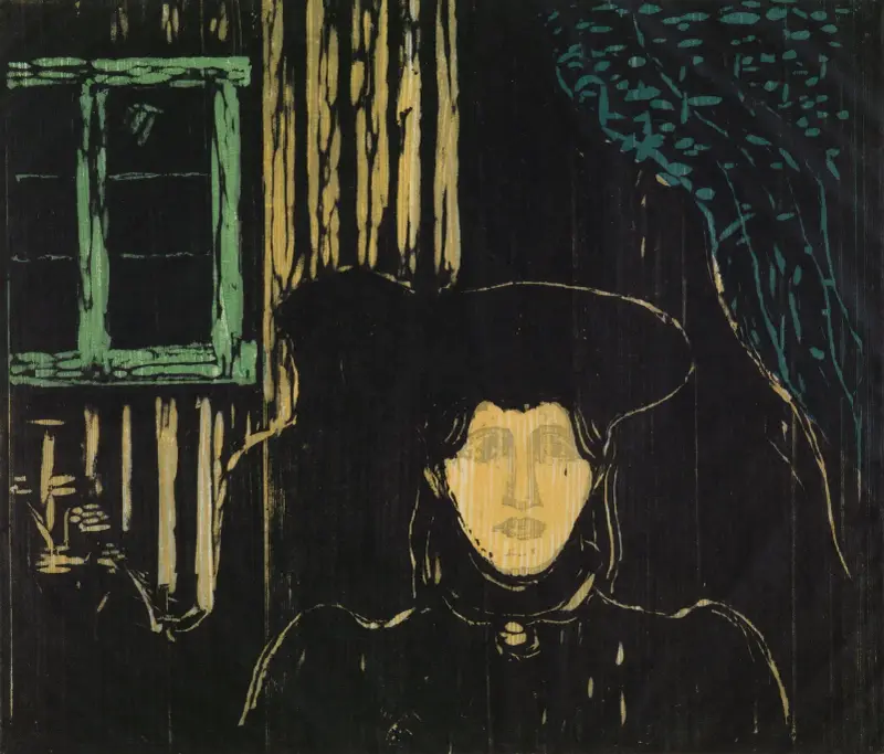 Blask księżyca, 1896, Edvard Munch
