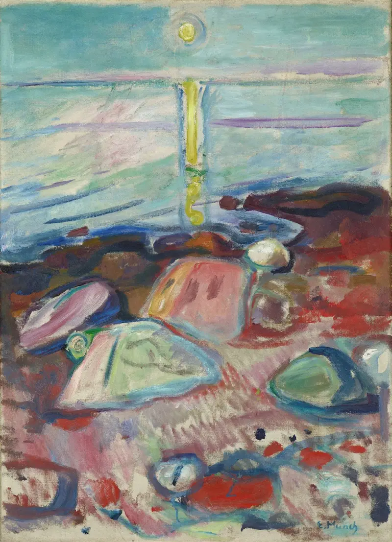Mondlicht am Strand von Edvard Munch