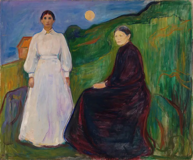 Mutter und Tochter von Edvard Munch
