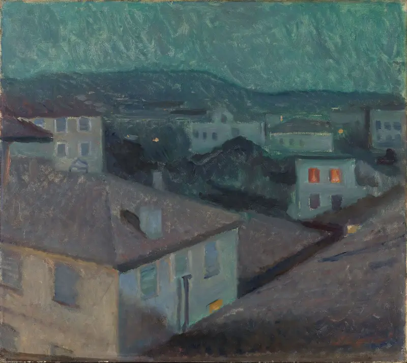 Noc v Nice, Edvard Munch