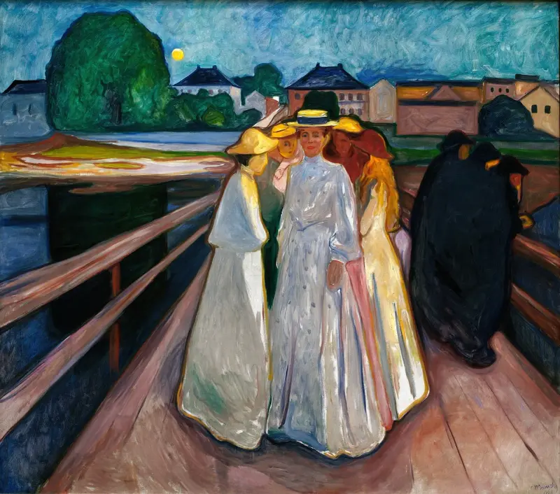 Auf der Brücke, 1903 von Edvard Munch