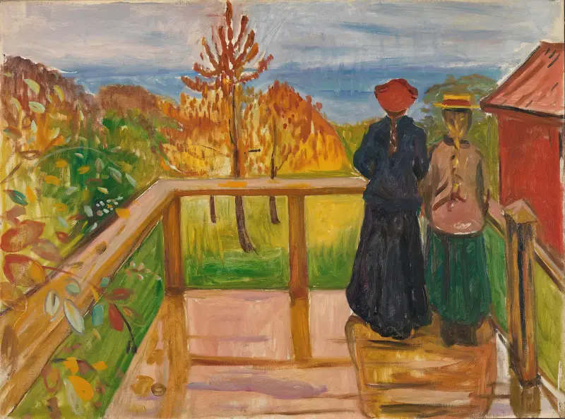 Na verandě, Edvard Munch