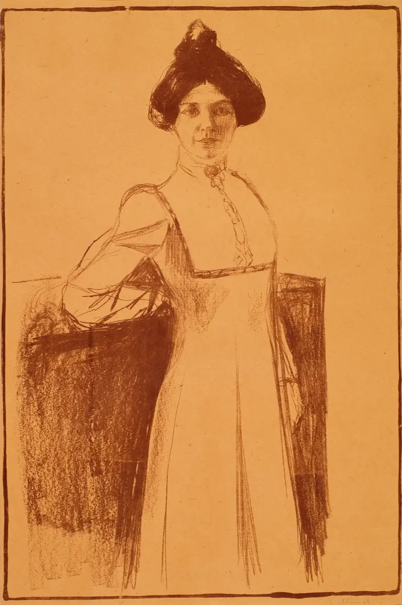 Portrait of Märta Sandal av Edvard Munch