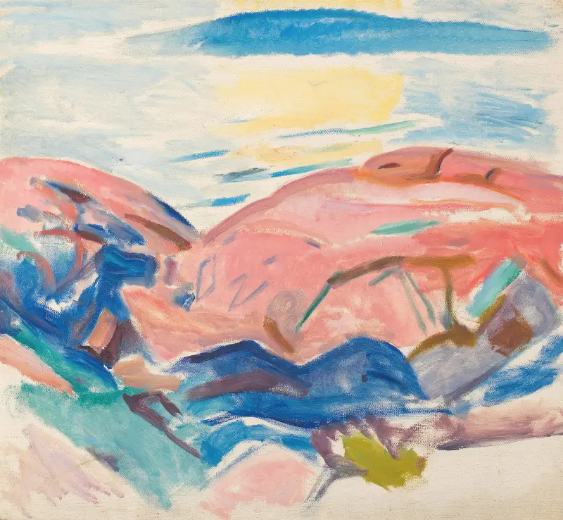 Rudé skály, Edvard Munch