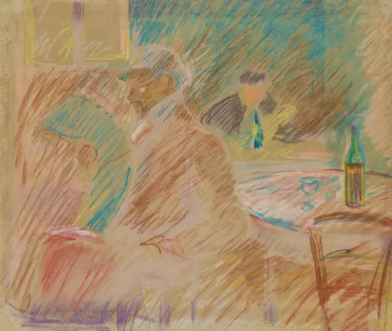 Restaurantszene von Edvard Munch