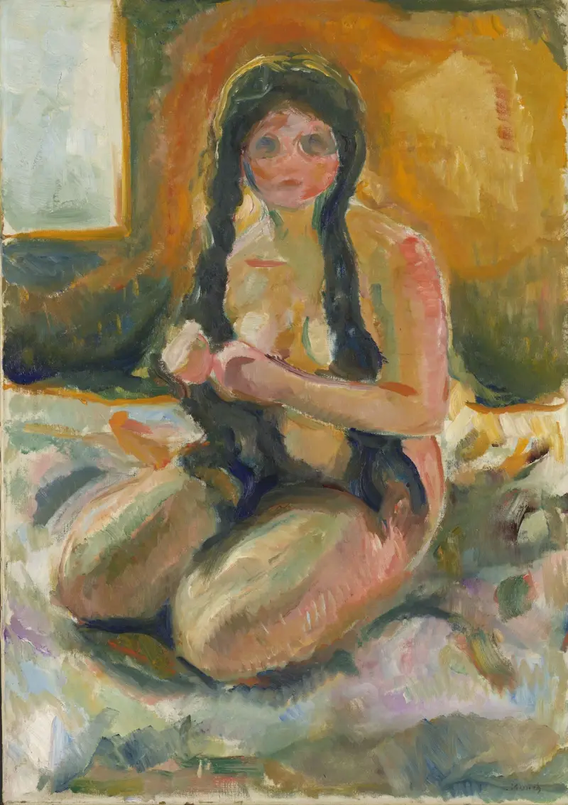 Siedzący akt, Edvard Munch