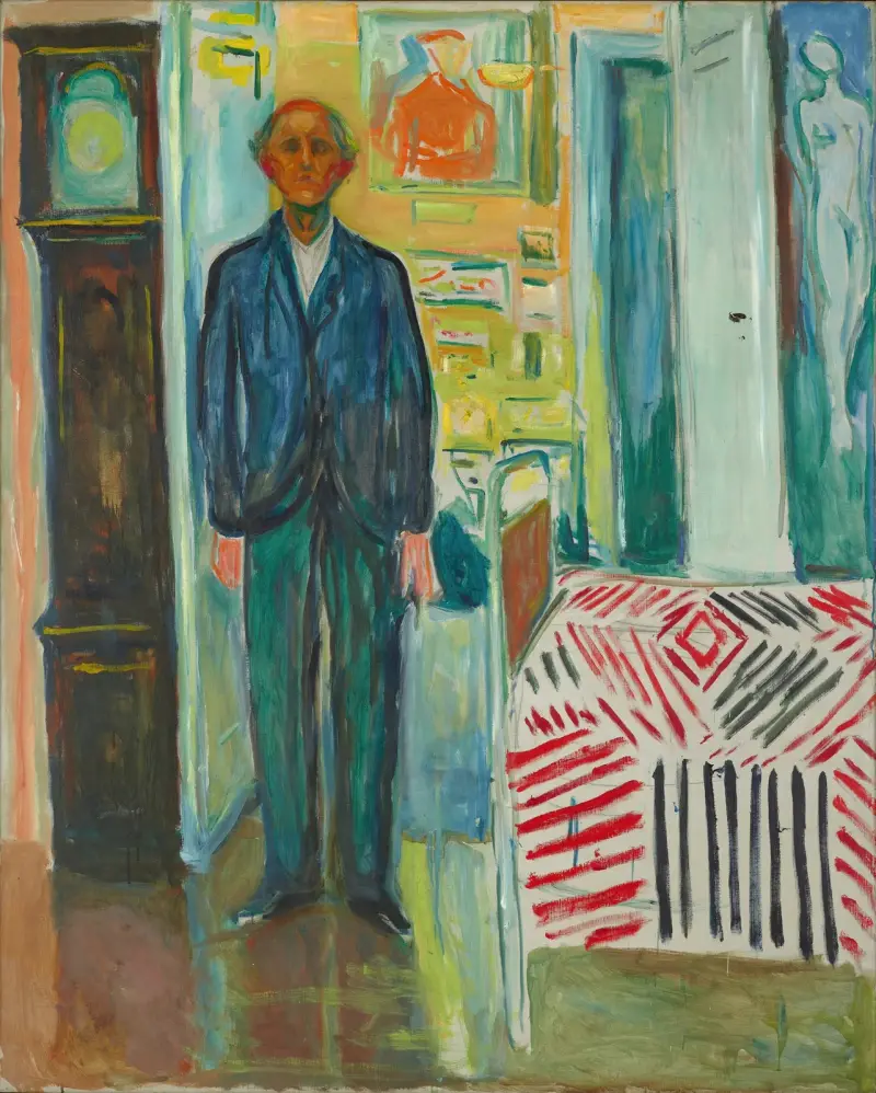 Autoportrét, 1940, Edvard Munch