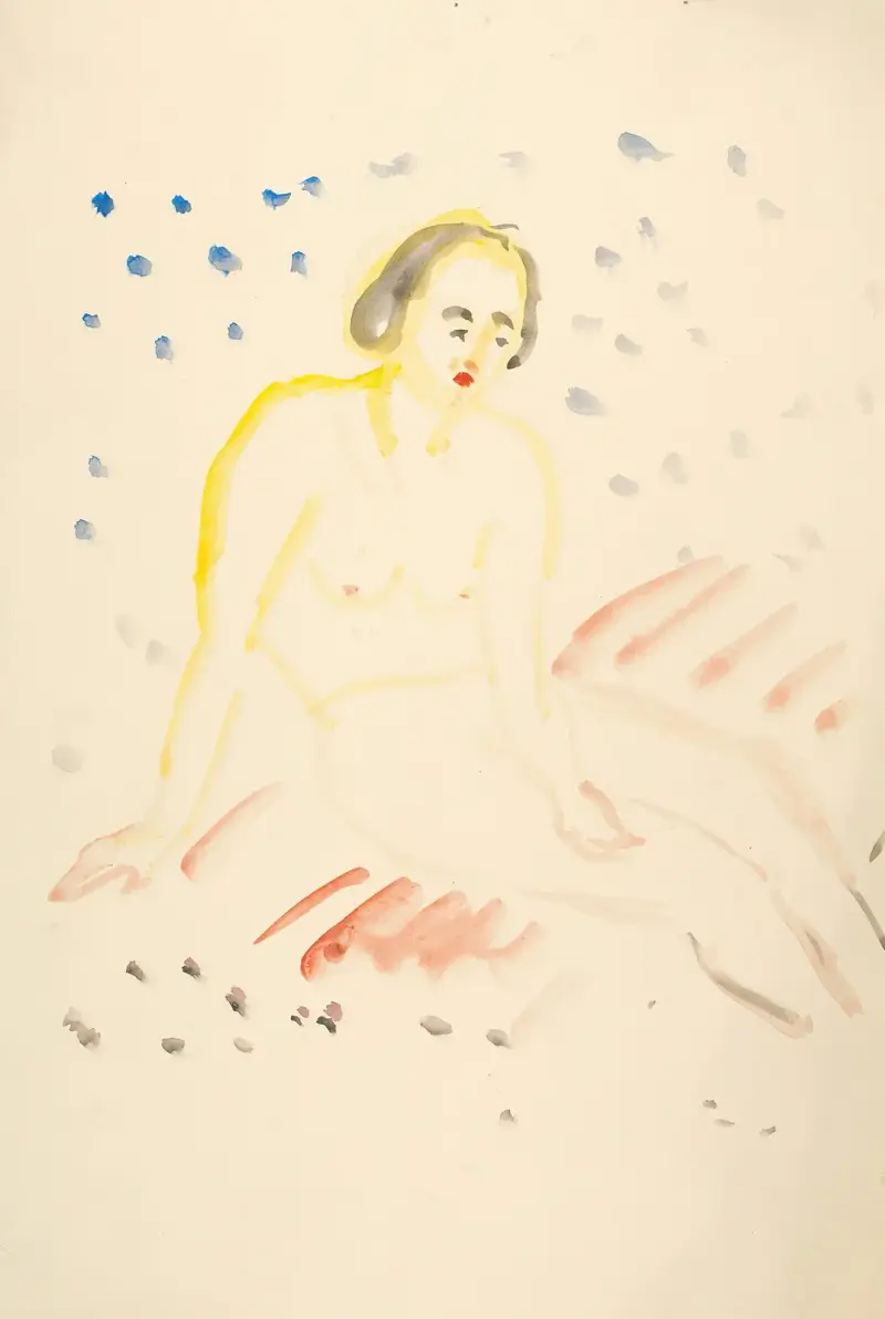 Sitzender Akt, 1920 von Edvard Munch
