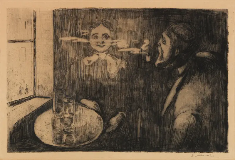 Tête-à-Tête (Plauderstunde) von Edvard Munch