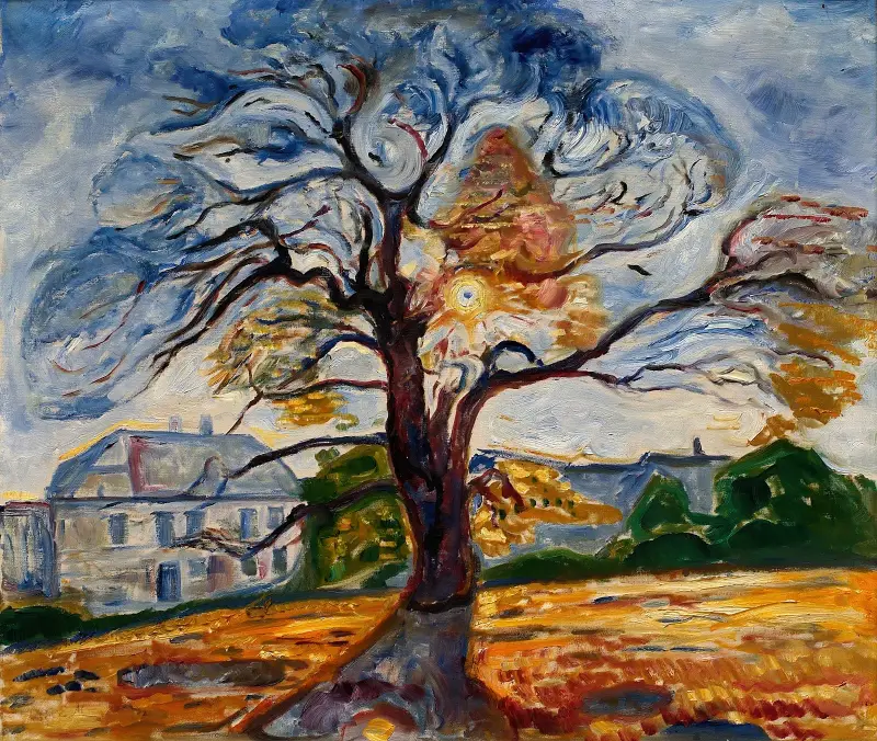 Die Eiche, 1906 von Edvard Munch