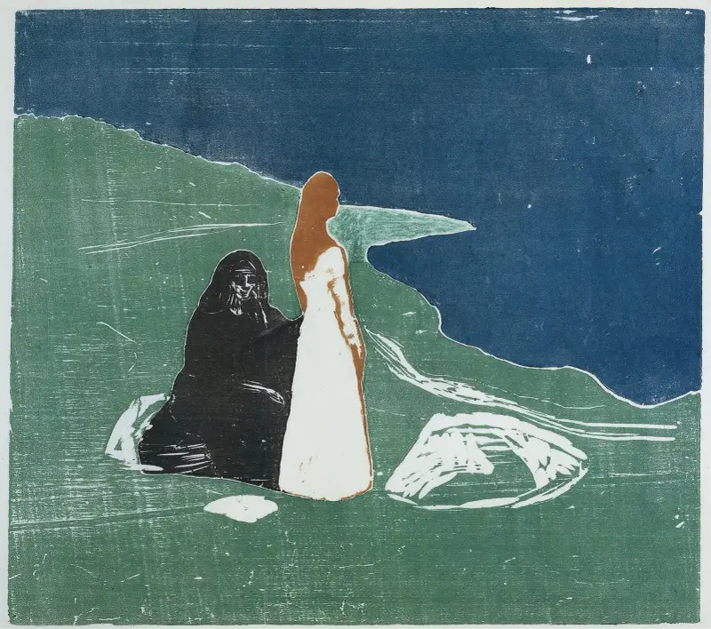 Two Women on the Shore, 1898 av Edvard Munch