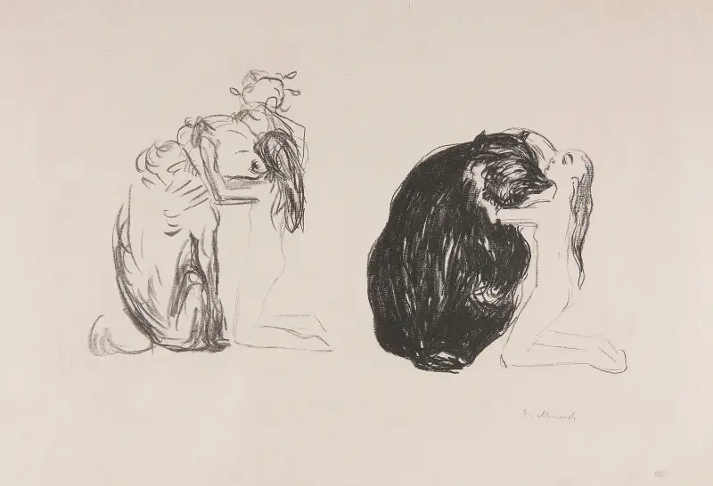 Und Omega begegnete dem Bären, Alpha og Omega av Edvard Munch