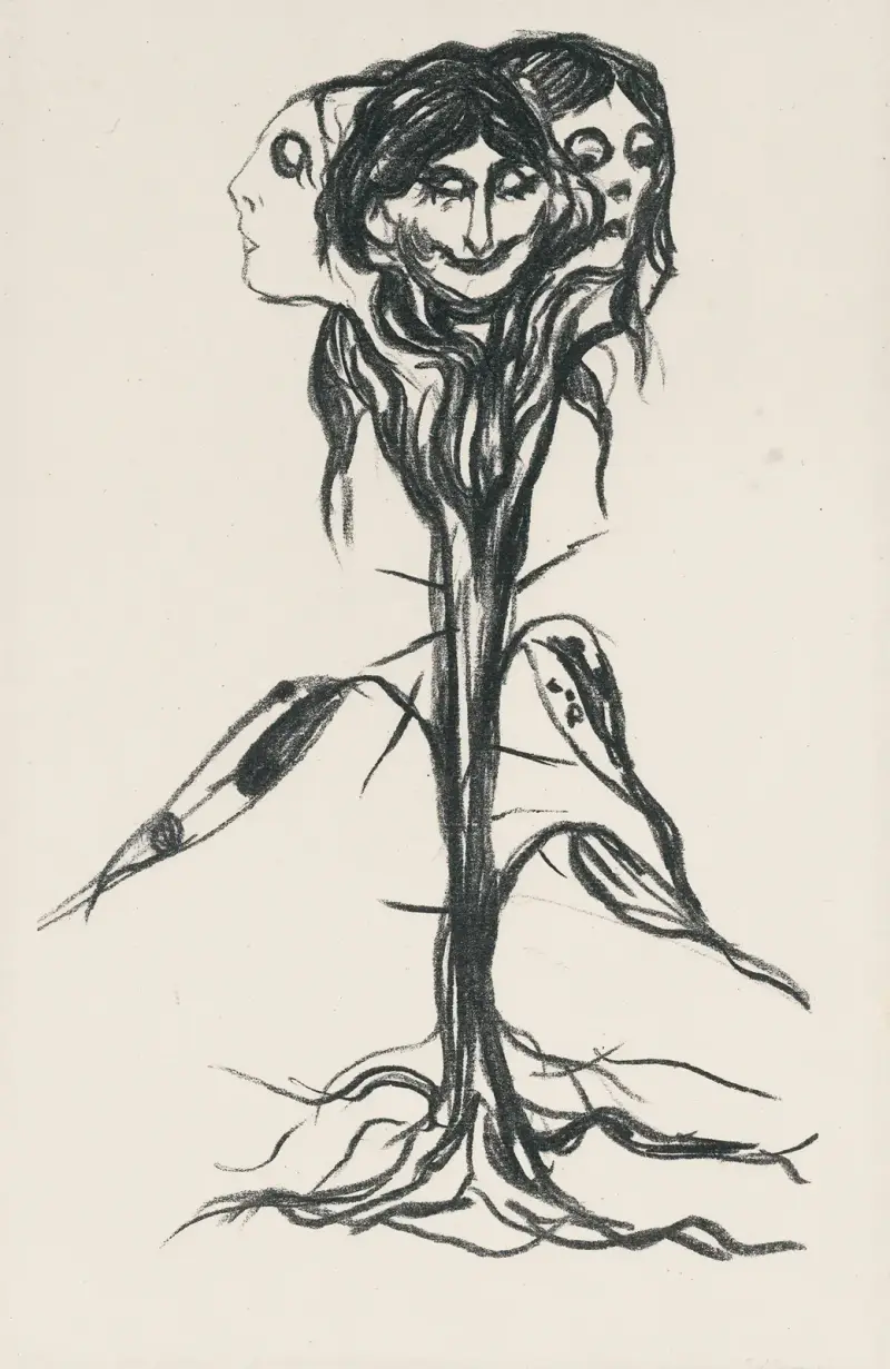 Vinjett; Amaryllis, Edvard Munch